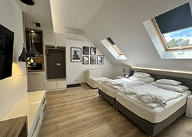 Residence attic rooms and apartments